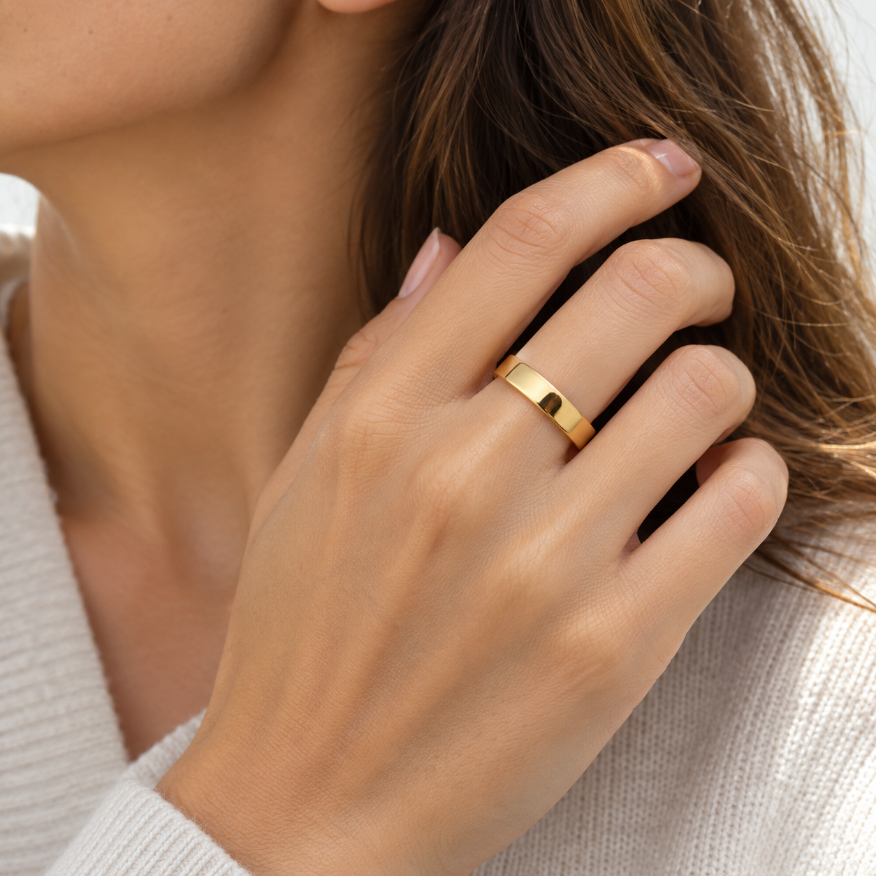 8 mm Gold Band Ring