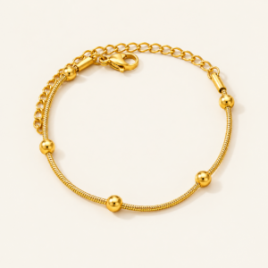 Beaded Snake Chain Bracelet