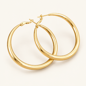 Chunky Tube Hoop Earrings