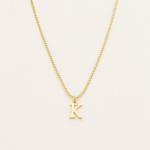 Initial Letter Pendant Necklace